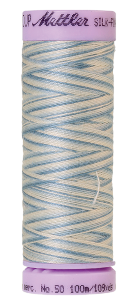Tranquil Blue (9075-9810) | Silk-Finish Cotton Multi 50wt (100M / 109Y) | Mettler Thread
